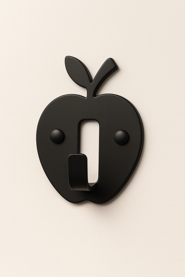Creathome 4pcs Decorative Cabinet Door Mental Hooks – Apple & Pear
